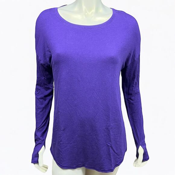 Under Armour Grape Purple Long Sleeve Shirt – Size Medium, 28" Length - Picture 1 of 10